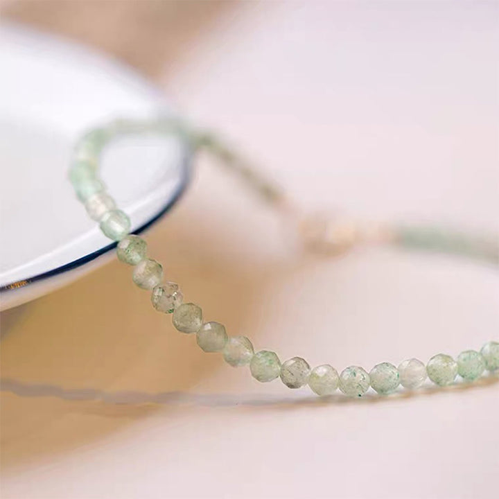 Pulsera de aventurina verde con la suerte de Lady Luck 