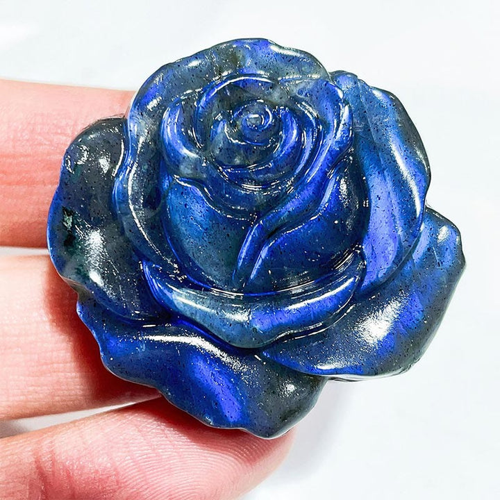 Adornos de piedra lunar con forma de labradorita natural de Olivenorma