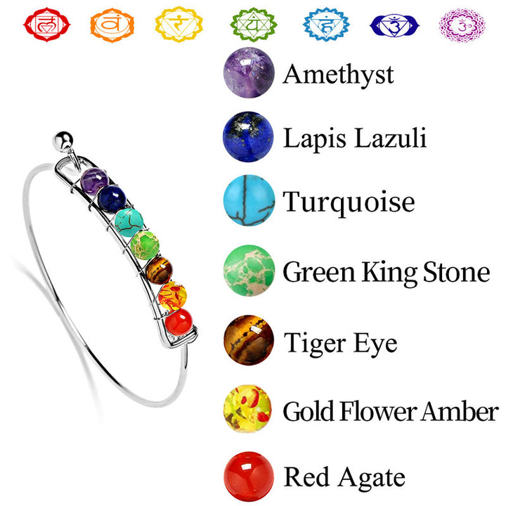 Pulsera de sanación de chakras con orgón de Olivenorma 