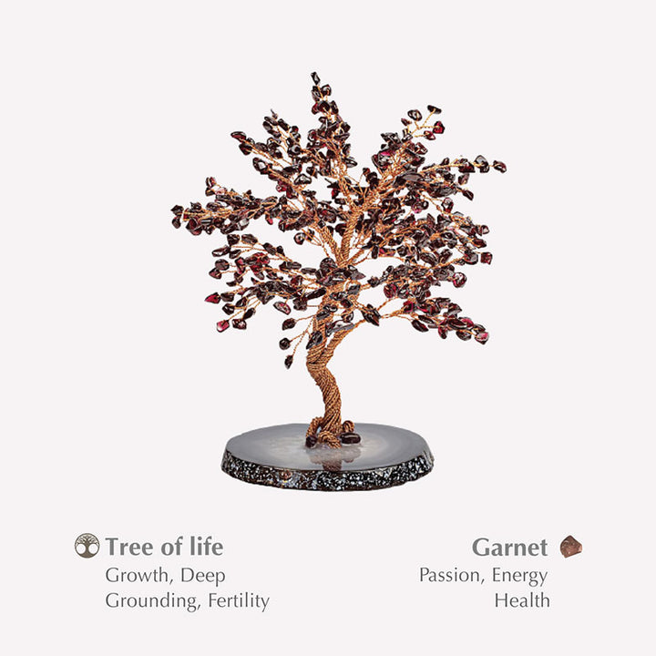 Olivenorma En busca de la pasión Árbol de la vida con granate