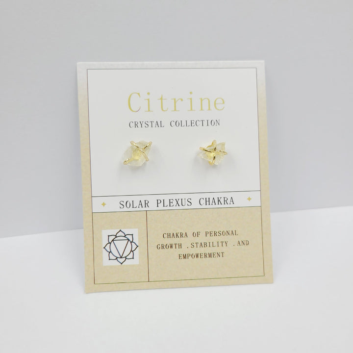 Pendientes de piedra en bruto para el 12.º cumpleaños de Olivenorma
