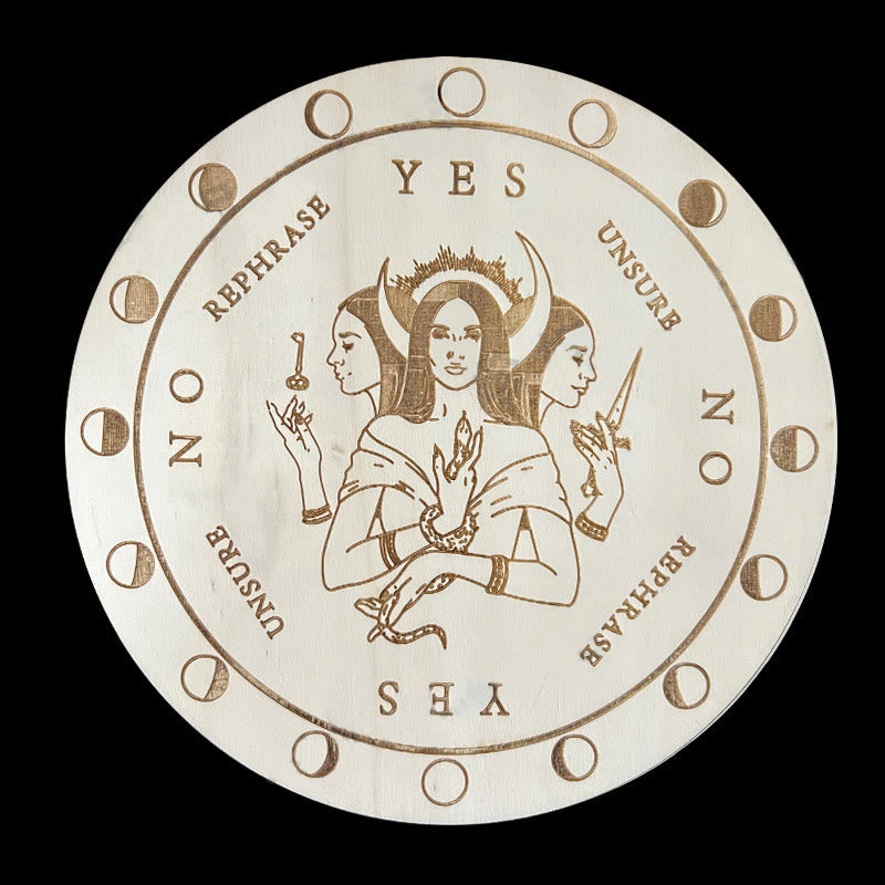 Carta del Tarot del juego de adivinación con péndulo de madera de Olivenorma