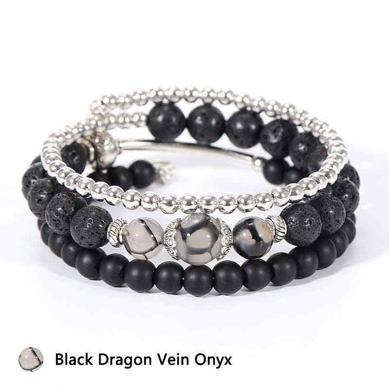 Pulsera de piedra protectora de cristal natural