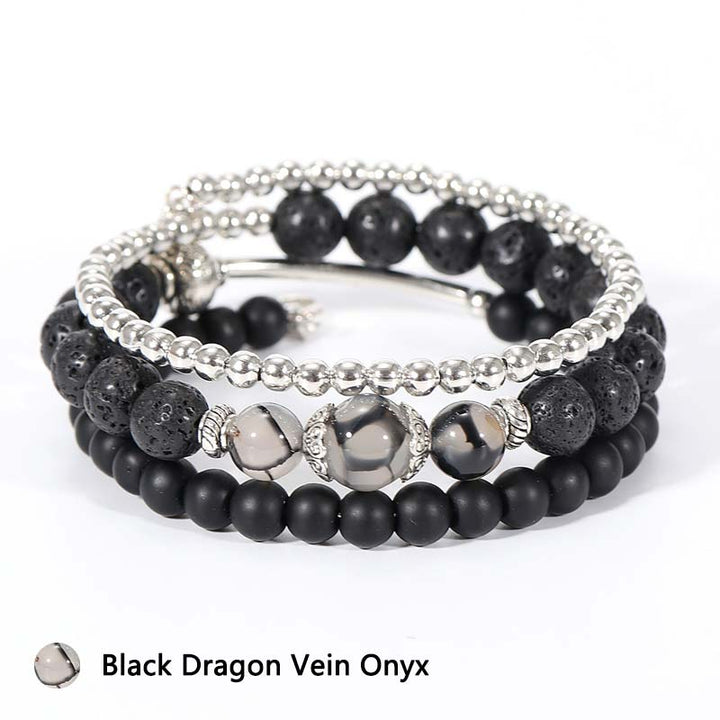 Pulsera de piedra protectora de cristal natural