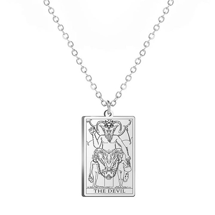 Collares de tarot de acero inoxidable de Olivenorma