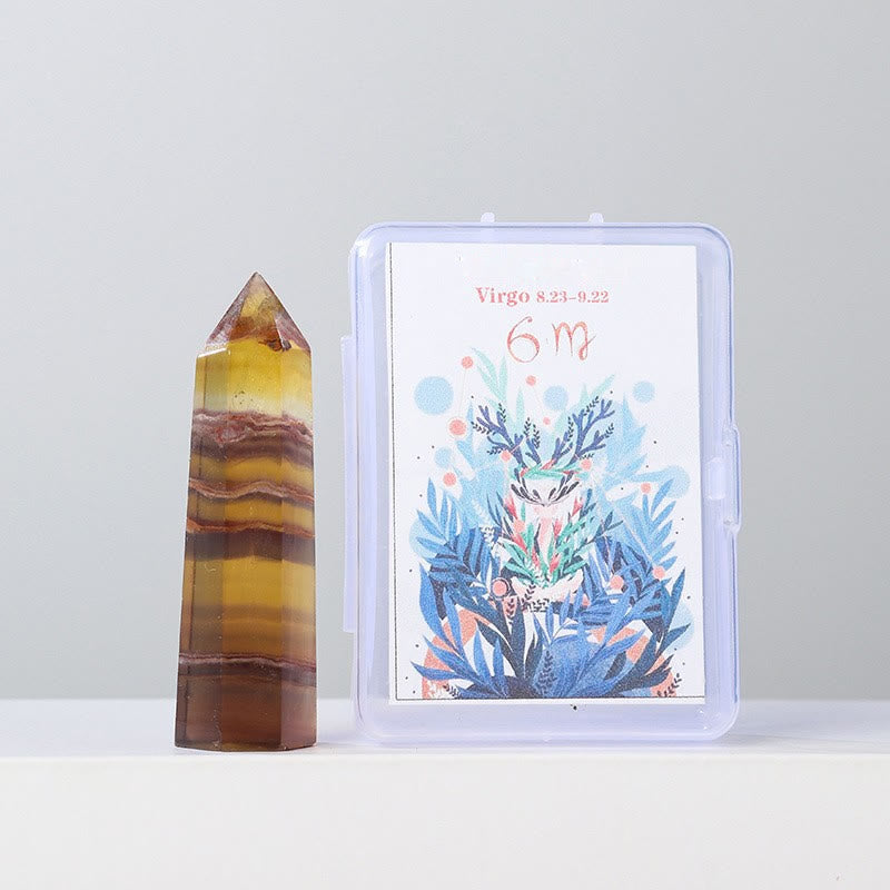 Juego de adornos de doce constelaciones con varitas de cristal natural de Olivenorma