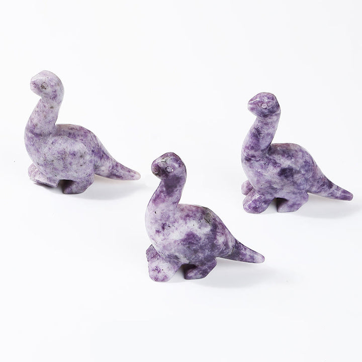 Adorno para el hogar con forma de dinosaurio de cristal de 2,5 pulgadas de Olivenorma