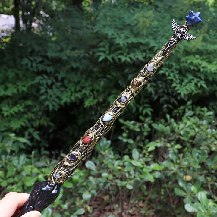 Varitas de cristal Merkaba de chakras naturales de Olivenorma