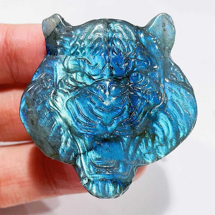 Adornos de piedra lunar con forma de labradorita natural de Olivenorma