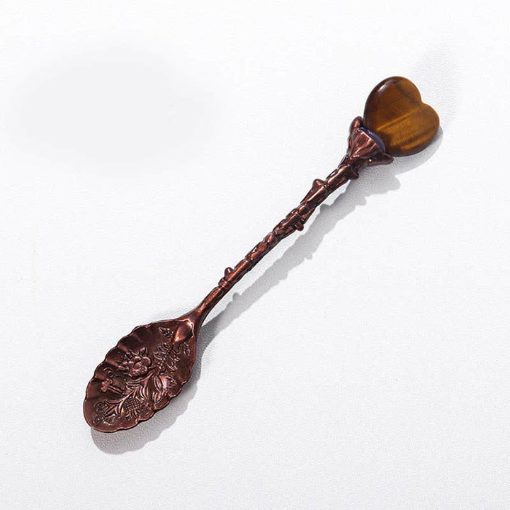 Cuchara decorativa de hierbas con forma de bruja de cristal de Olivenorma