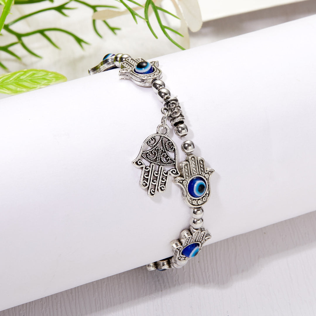 Pulsera de circón epoxi con colgante de ojo turco y ojo malvado de Olivenorma