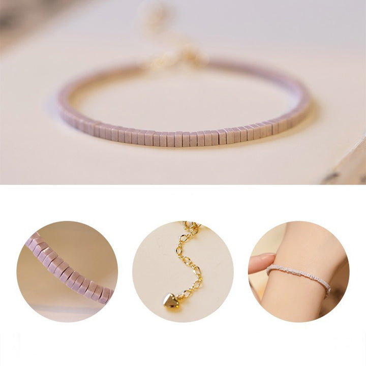 Pulsera de piedras preciosas curativas de lepidolita: piedra del amante
