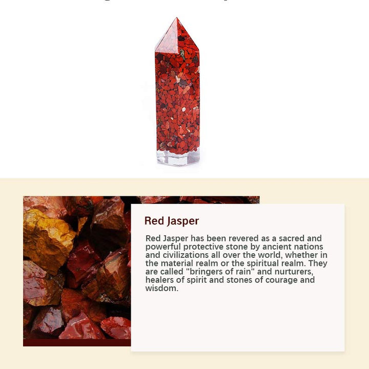 Decoración de protección de chakras con cristales naturales. 