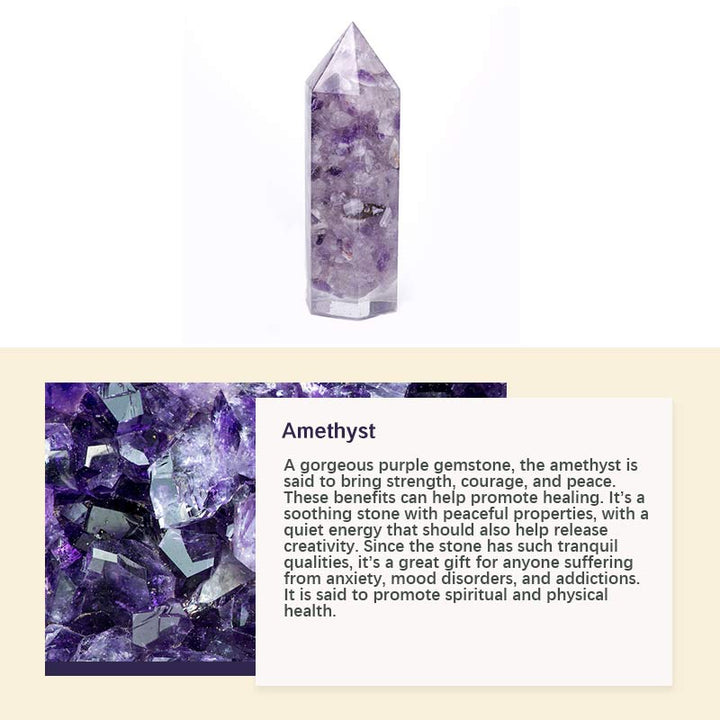 Decoración de protección de chakras con cristales naturales. 