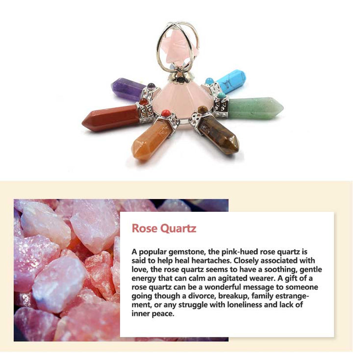 Decoración de chakras con cristales naturales de Olivenorma