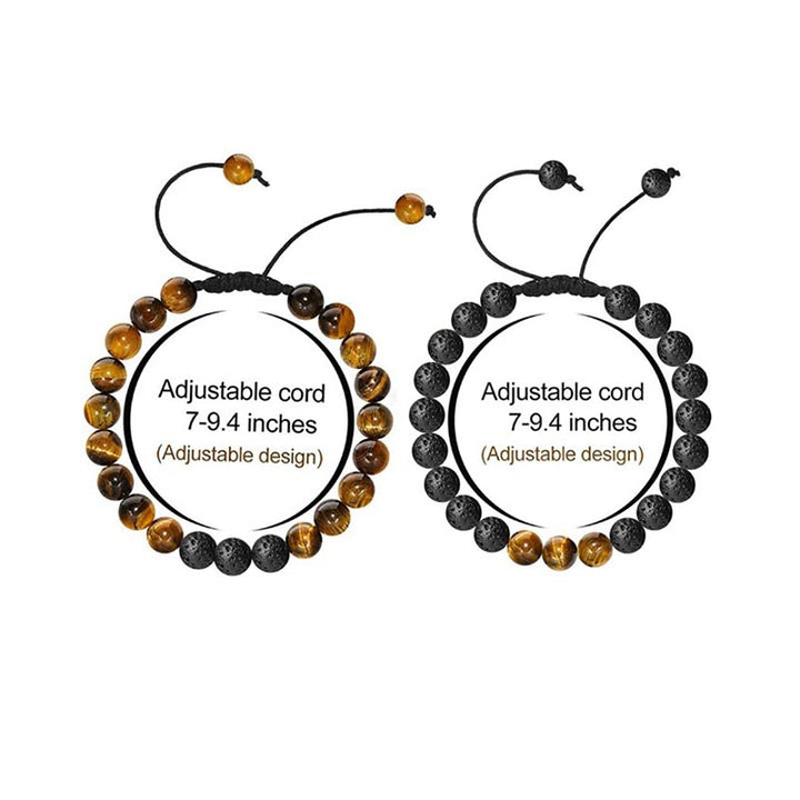 Pulsera curativa con piedra de cristal natural