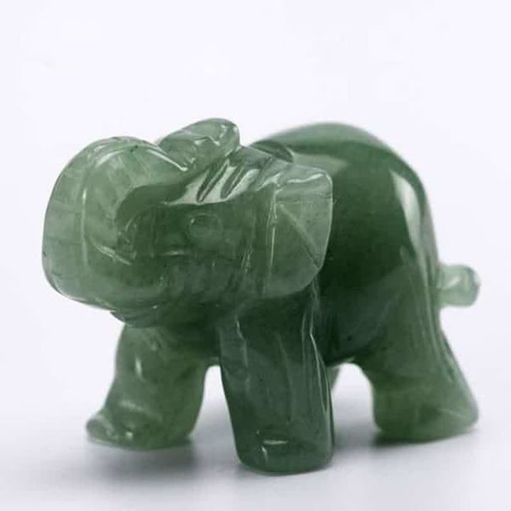 Figuras de elefantes de Reiki de Olivenorma, decoración con piedras preciosas