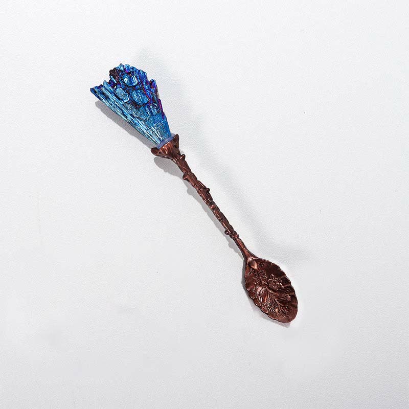 Cuchara decorativa de hierbas con forma de bruja de cristal de Olivenorma