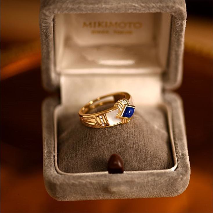 Anillo Olivenorma Rombo Lapislázuli