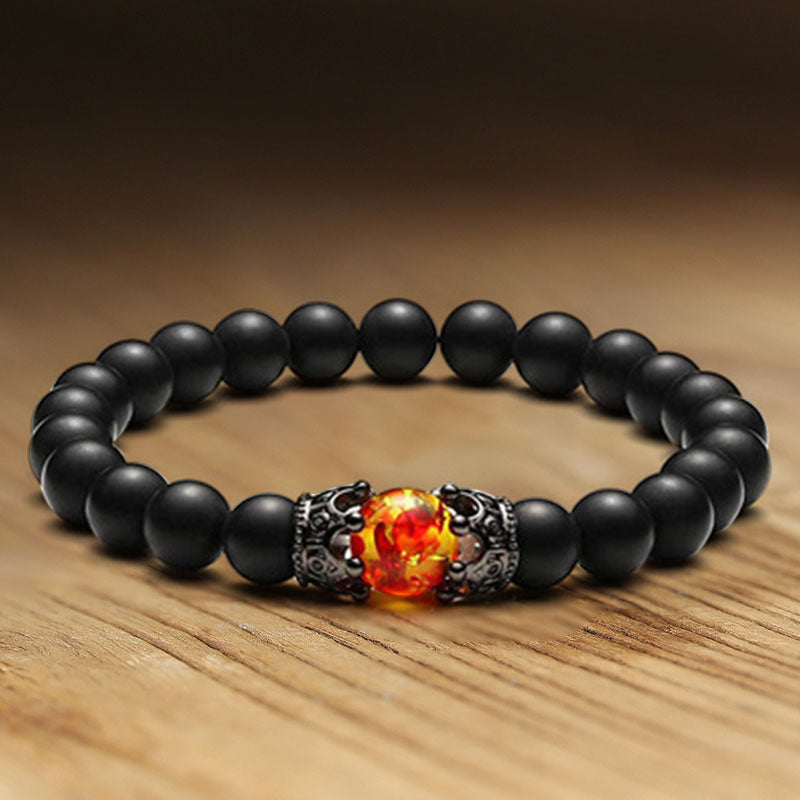 Pulsera de piedra de cristal natural.