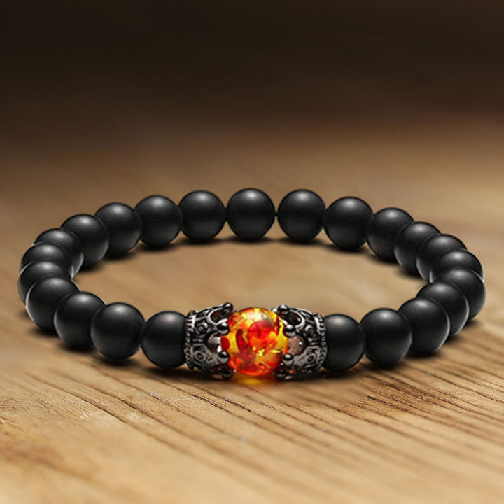 Pulsera de piedra de cristal natural.