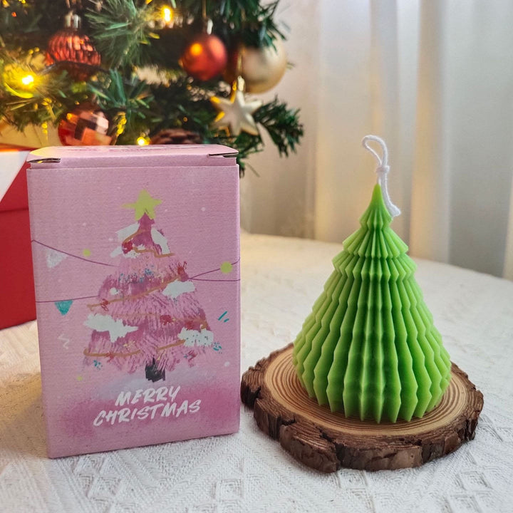 Vela de árbol de Navidad tallada de Olivenorma 