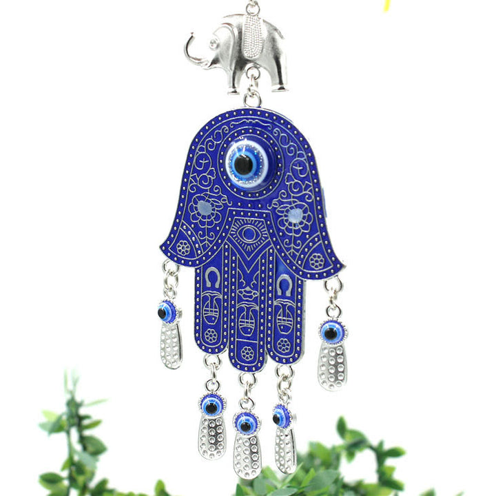 Adorno de pared con hamsa y ojo malvado azul de Olivenorma