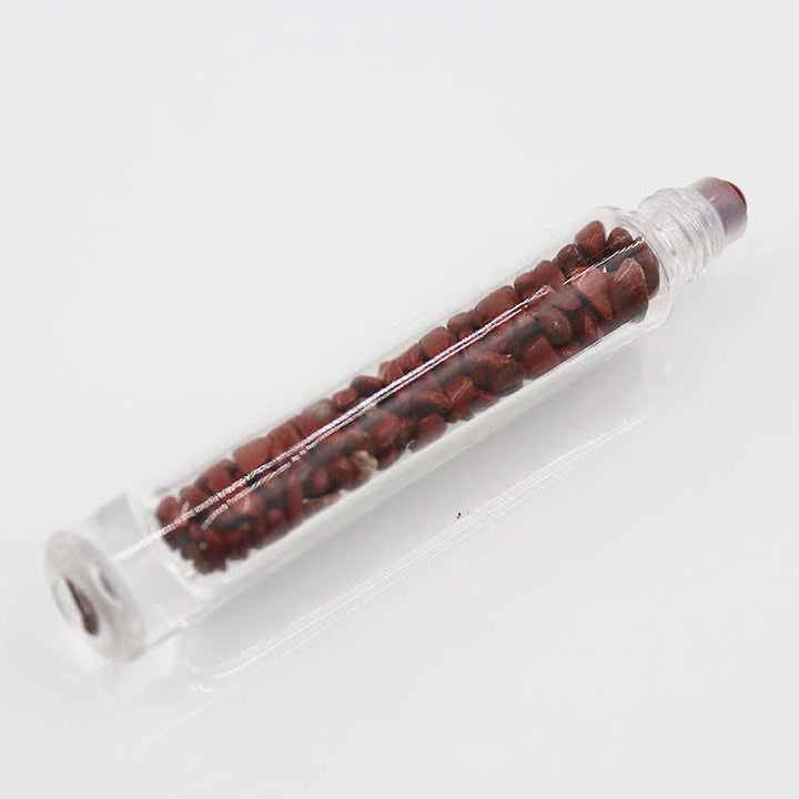 Botella de aceite esencial en roll-on de Olivenorma con decoración de cristal