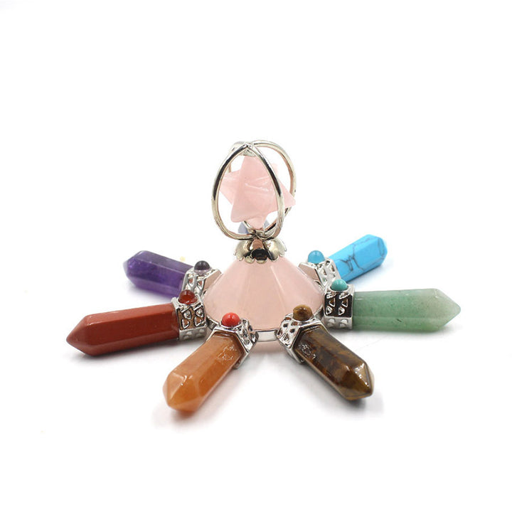Decoración de chakras con cristales naturales de Olivenorma