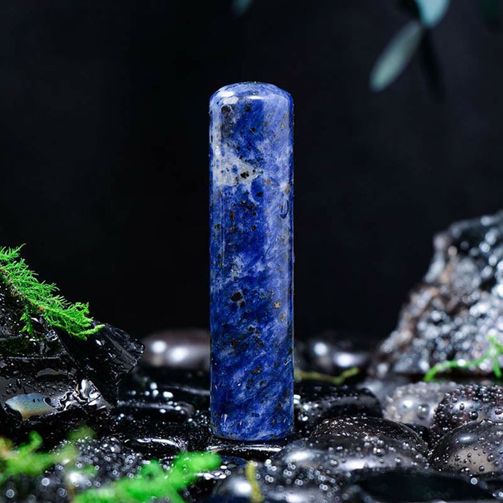 Adorno cilíndrico de cristal de chakra natural de Olivenorma, decoración con piedras preciosas