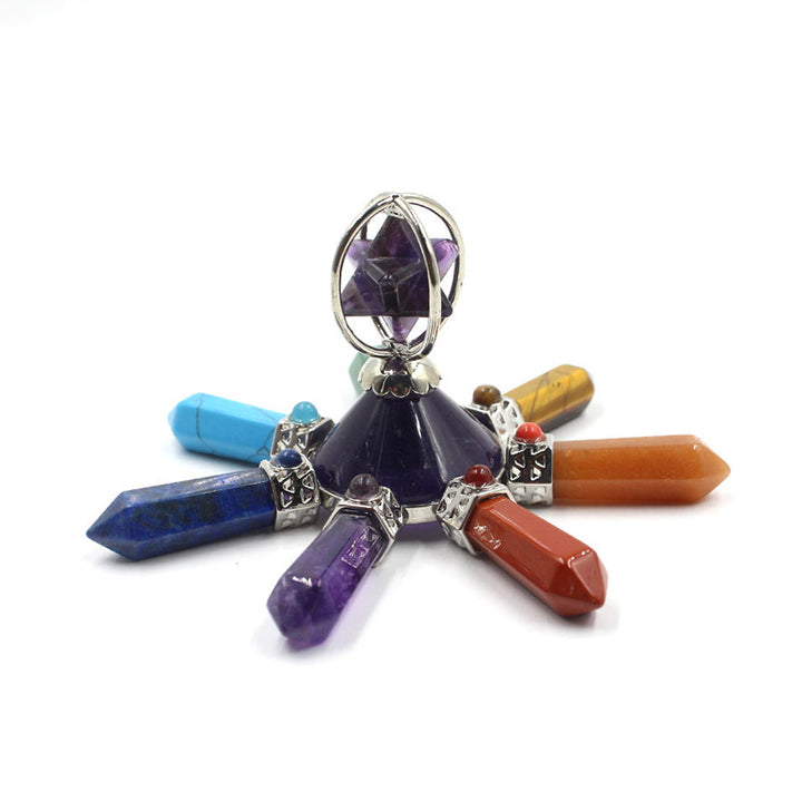 Decoración de chakras con cristales naturales de Olivenorma