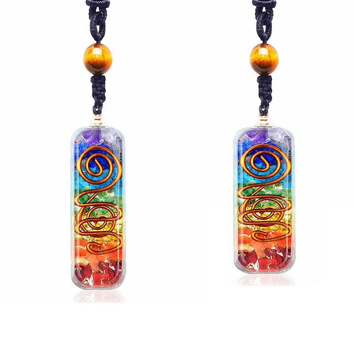 Collar de sanación de chakras con orgón de Olivenorma 