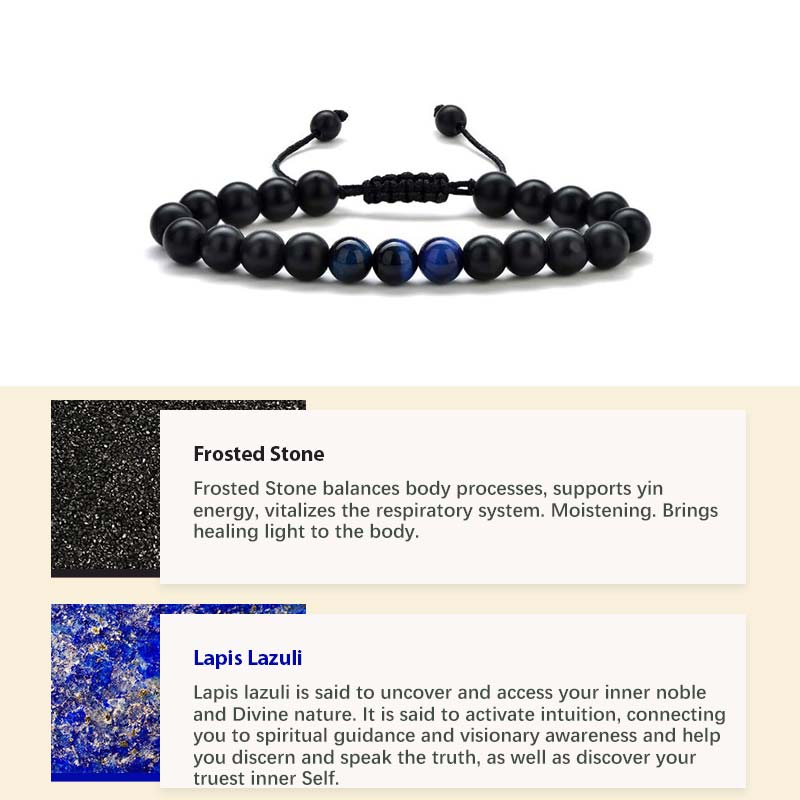 Pulsera curativa con piedra de cristal natural