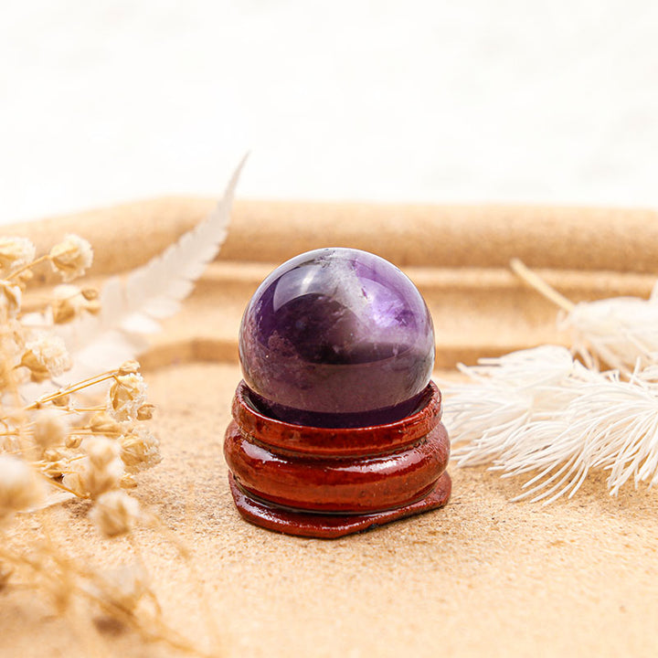 Esfera de cristal purificador del alma de amatista Olivenorma