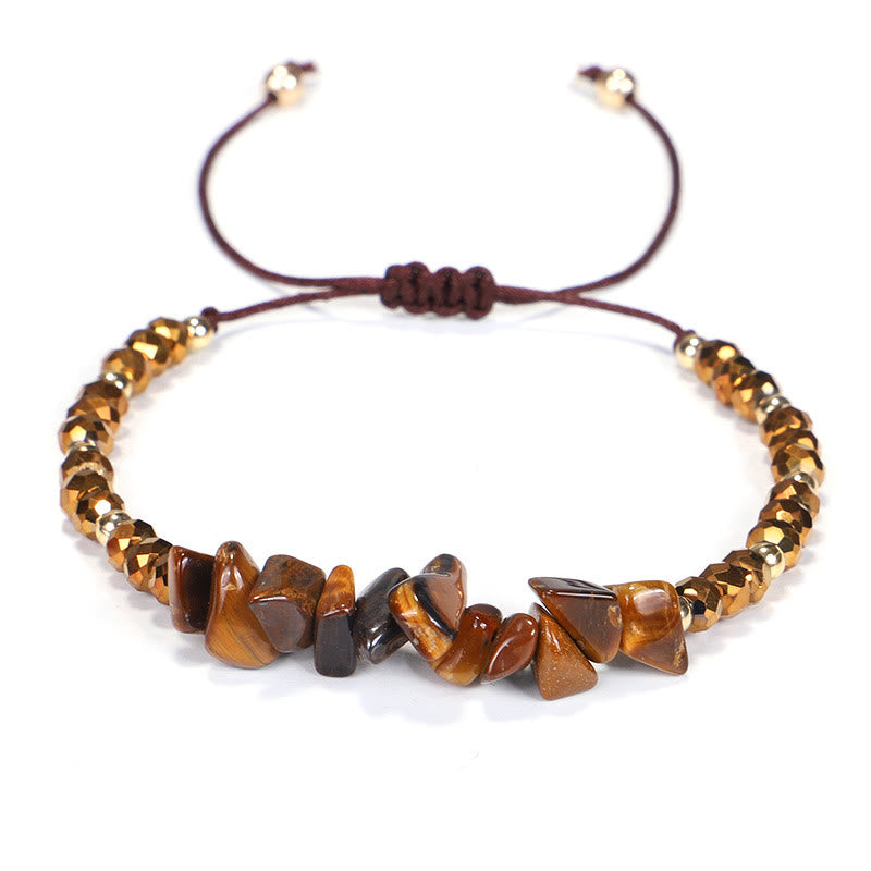 Pulsera de hilo de grava con cristales de Bohemia de Olivenorma 