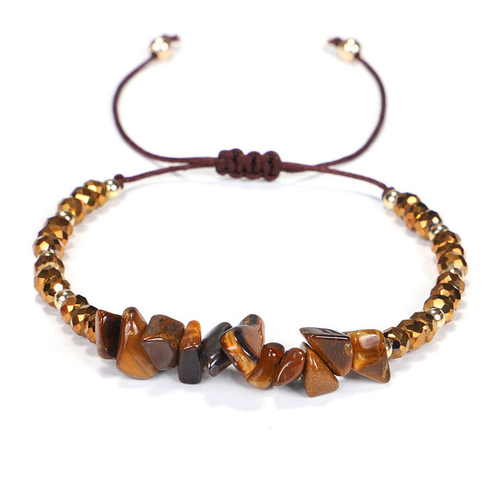 Pulsera de hilo de grava con cristales de Bohemia de Olivenorma 