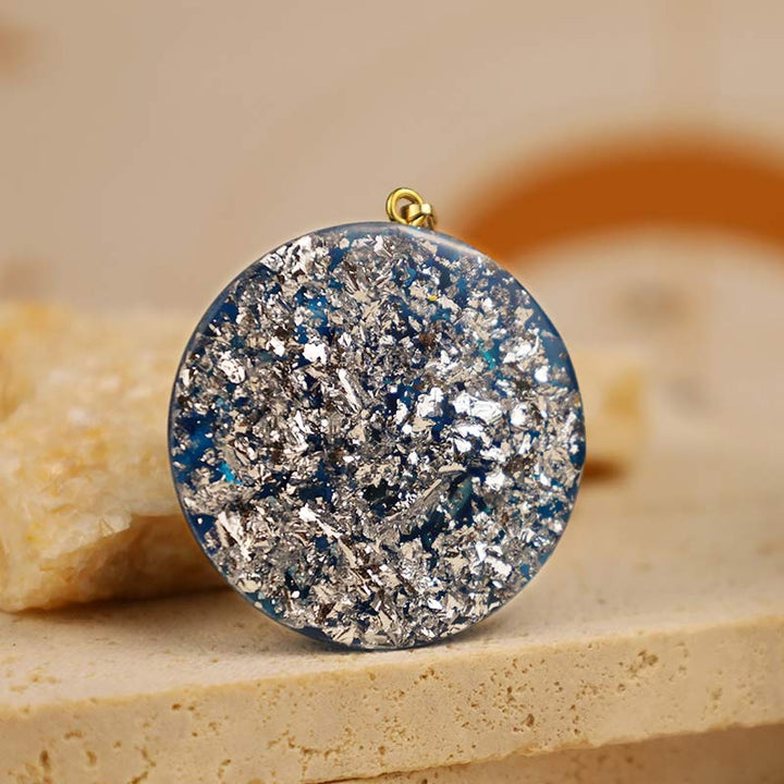 Collar de protección de cuarzo azul con amatista de Olivenorma 