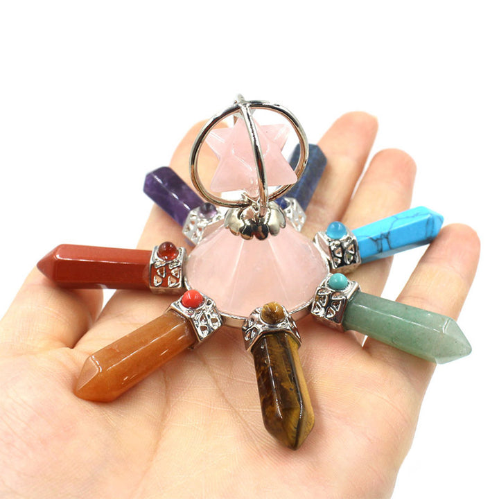 Decoración de chakras con cristales naturales de Olivenorma