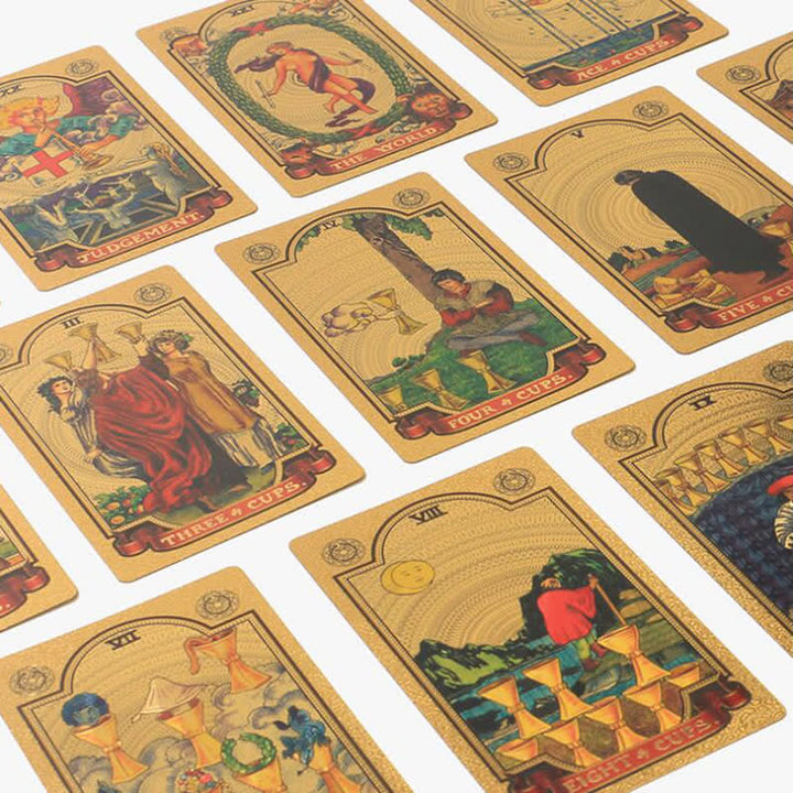 Cartas de tarot holográficas de adivinación de lujo premium de Olivenorma
