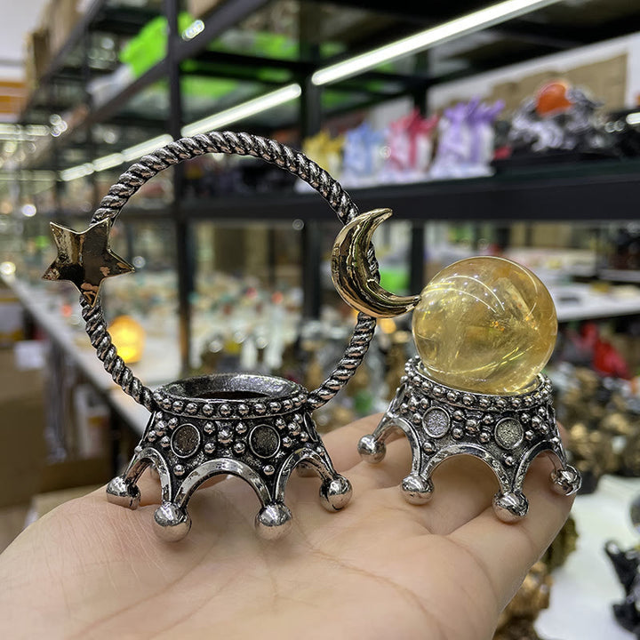 Adornos decorativos con forma de estrella y luna de Olivenorma.