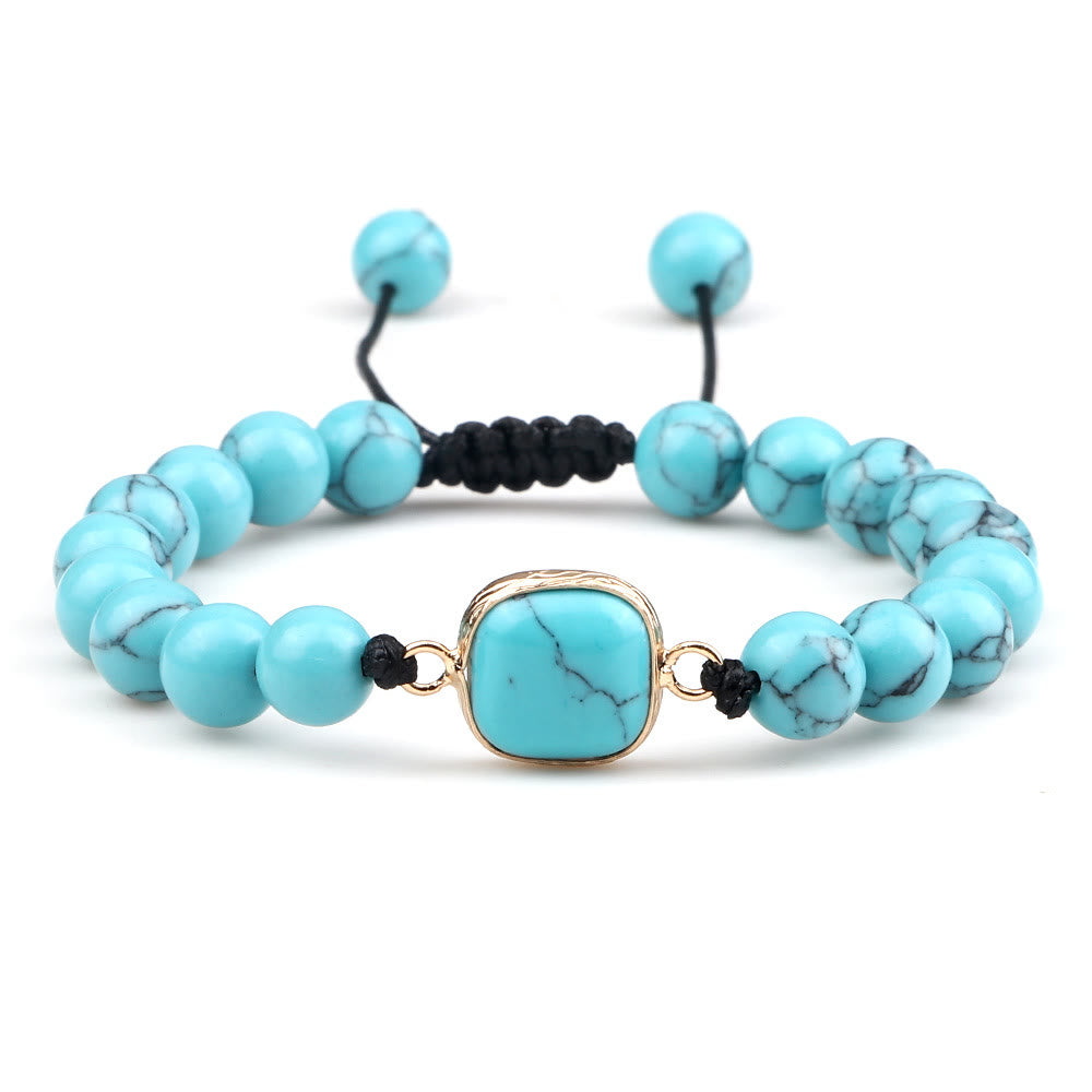 Pulsera de cuentas de opalita con piedra de ojo de gato de Olivenorma
