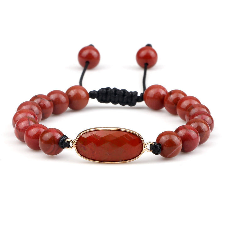 Pulsera de cuentas de opalita con piedra de ojo de gato de Olivenorma