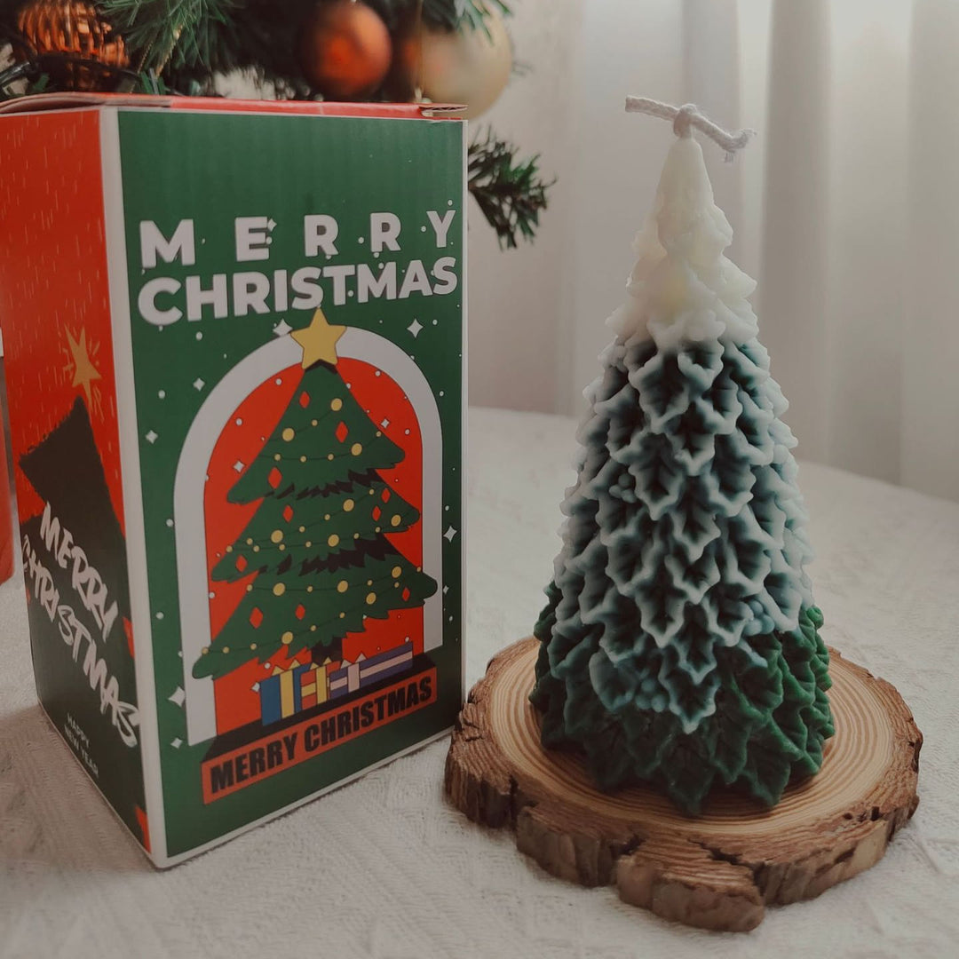 Vela de árbol de Navidad tallada de Olivenorma 