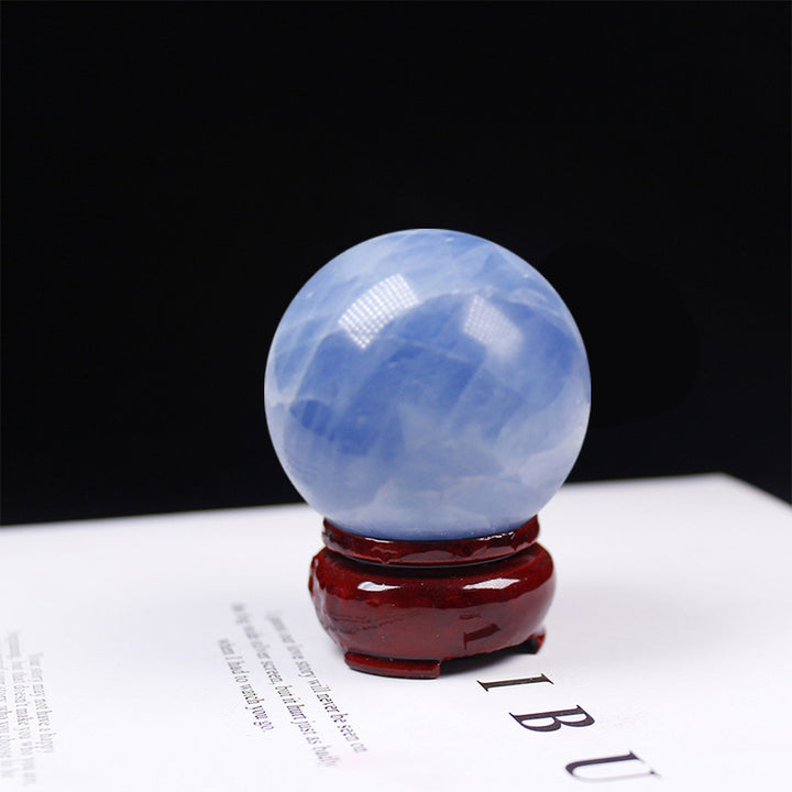 Esfera de cristal decorativa curativa de lapislázuli de Olivenorma 