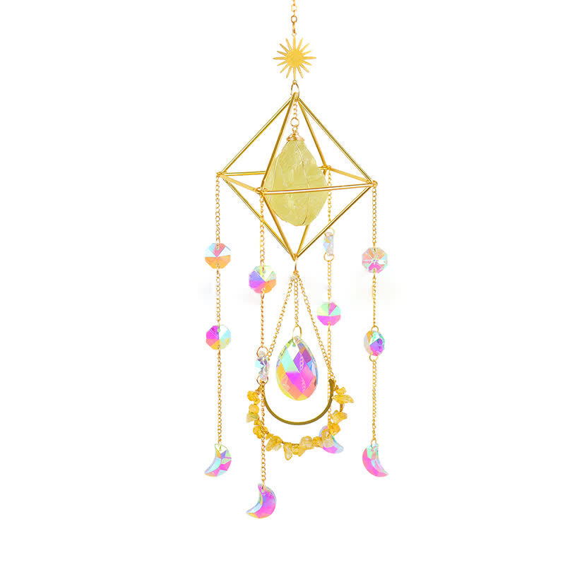 Adorno de piedra preciosa atrapasol de cristal Rainbow Maker de Olivenorma 