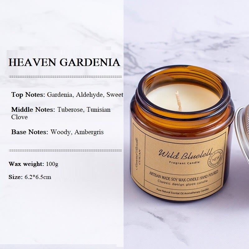 Velas de vidrio perfumadas sin humo Olivenorma para el hogar