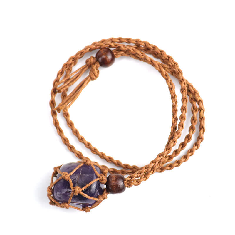 Collar de protección de cristal natural