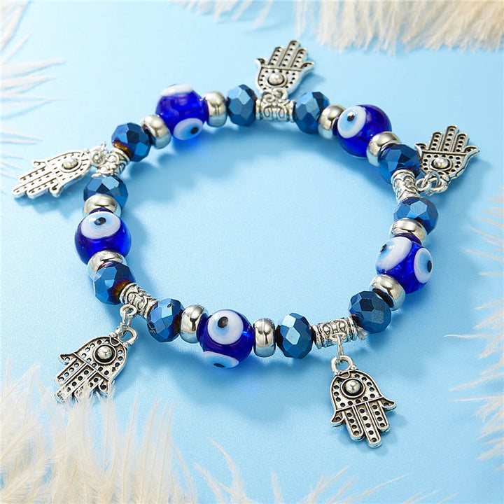 Pulsera de circón epoxi con colgante de ojo turco y ojo malvado de Olivenorma