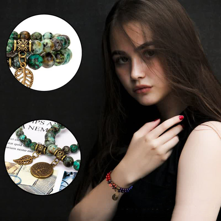 Pulsera de transformación de turquesa africana