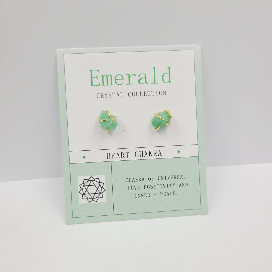 Pendientes de piedra en bruto para el 12.º cumpleaños de Olivenorma